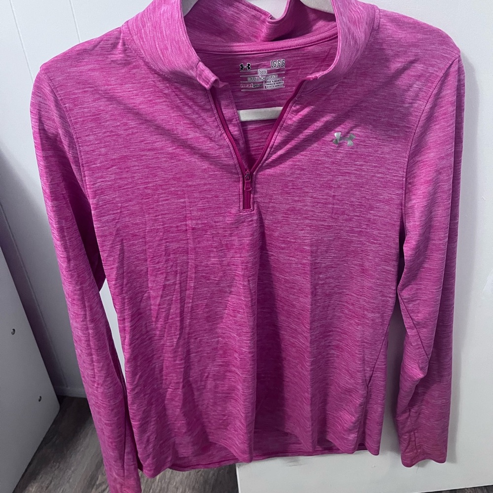UA Pink Quarter-Zip Pullover